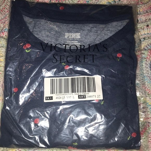 NWT PINK Victoria’s Secret Girlfriend cropped tee - Picture 5 of 8